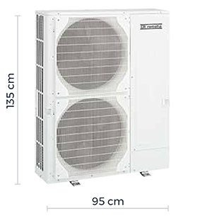 Grootste buiten-unit 27 kW